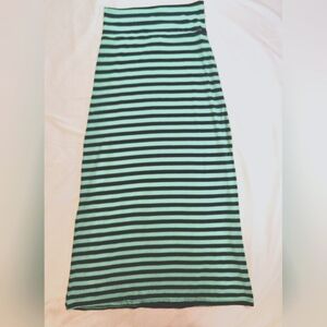 Rue21 Womens Blue Striped Pull On Maxi Skirt Size Medium